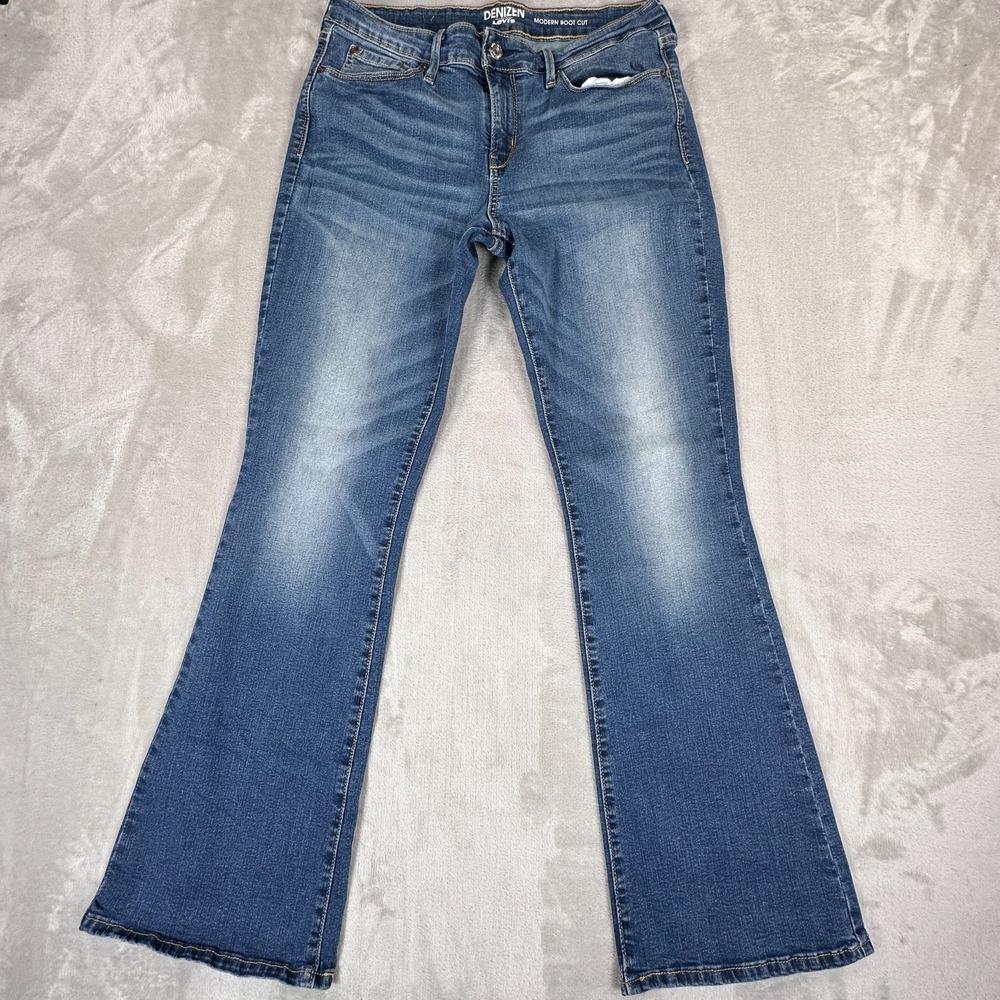 Denizen By Levi's Modern Bootcut Jeans Womens 32WX30L Blue Denim Cotton Stretch